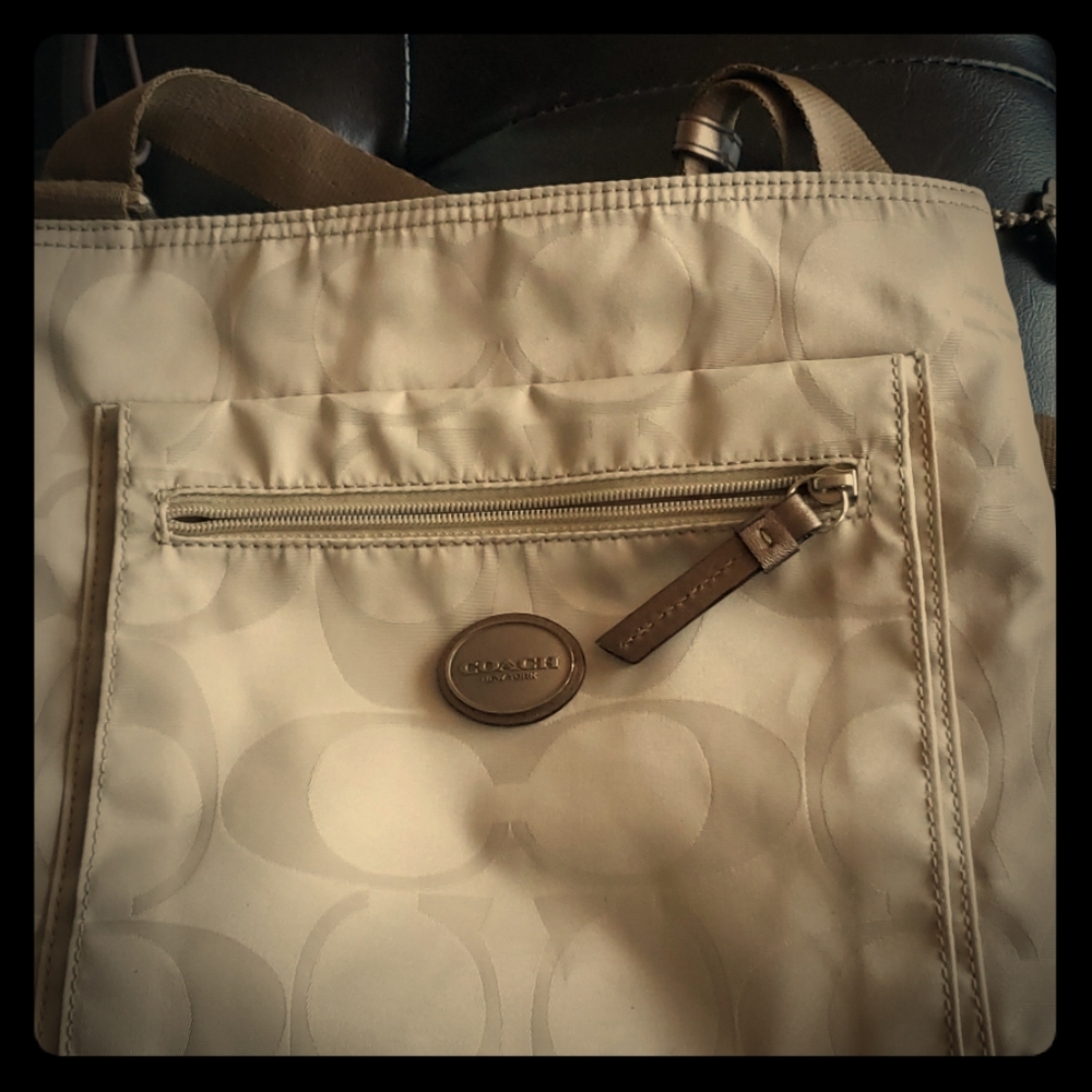 Tan Coach Purse